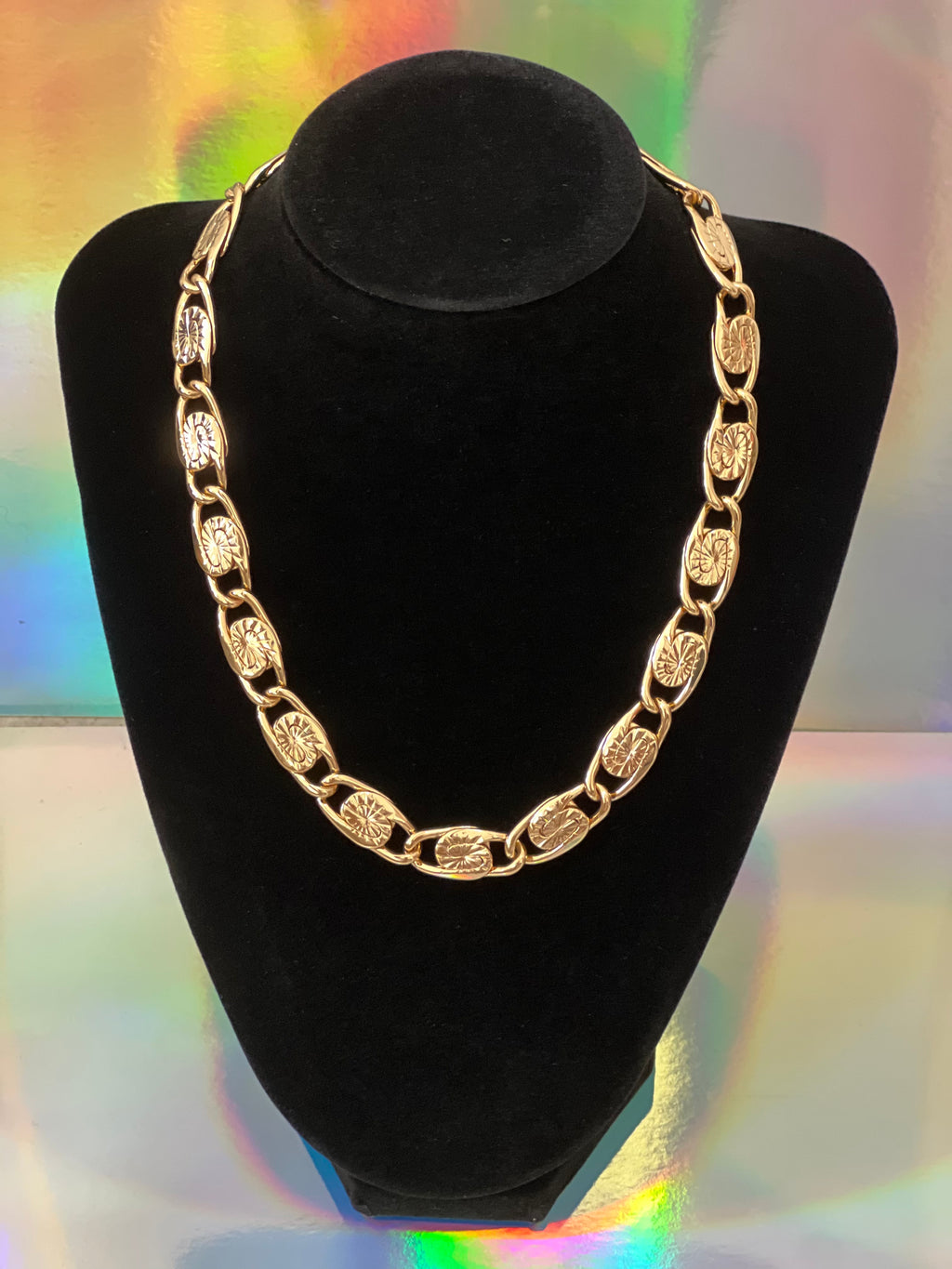 S Necklace Gold